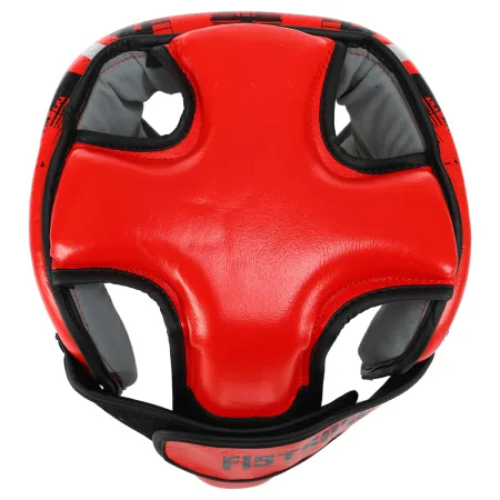 Шолом боксерський відкритий шкіряний FISTRAGE FURIOUS Червоний L