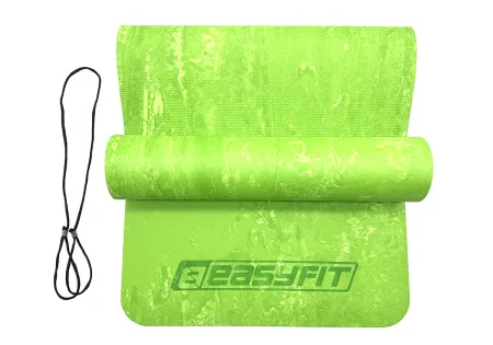 Килимок для йоги та фітнеса EasyFit PER Premium Mat 8 мм Салатовий