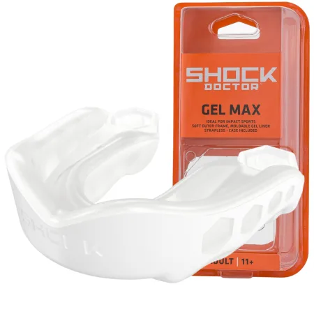 Капа Shock Doctor Gel Max доросла (вік 11+) White (art. 61950-TC-AD)