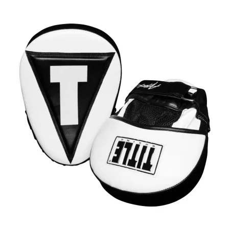 Лапи боксерські TITLE Boxing Attack “Big-T” Punch Mitts 2,0 White/Black