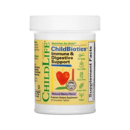 ChildBiotics Immune + Digestive Support - 30 жув. таблеток таблеток природна ягода