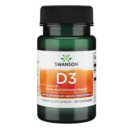 D-3 High Potency Vitamin 1000 iu (25 мкг) - 30 капсул