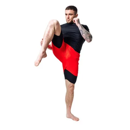 Компресійні шорти для RDX MMA T16 2-в-1 RED/BLACK-S