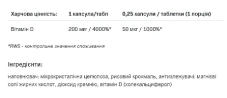 D3 8000 - 120 таблеток