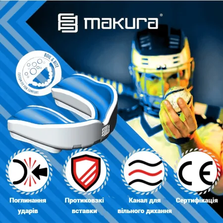 Капа MAKURA Ignis доросла (вік 11+) White/Blue (art.6017514033)