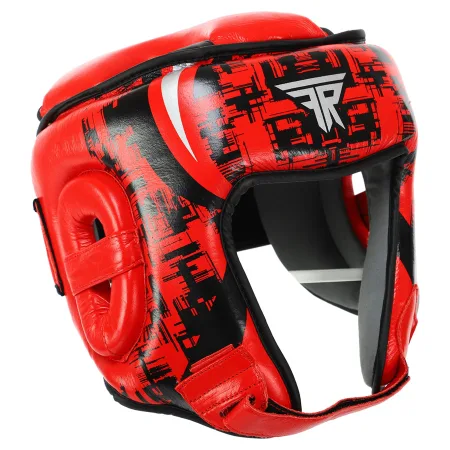 Шолом боксерський відкритий шкіряний FISTRAGE FURIOUS Червоний L