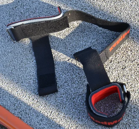 Лямки для тяги MadMax MFA-332 PWR Straps+ Black/Grey/Red