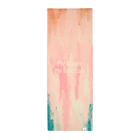 Килимок для йоги каучуковий лляний Sport 183 см 68 см 4 мм Queen