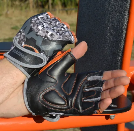 Рукавички для фітнесу MadMax MFG-831 Mti 83,1 Grey/Digital Camo XXL