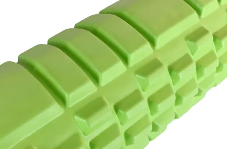 Масажний ролик EasyFit Grid Roller 33 см v.1,1 міцний масажер салатовий