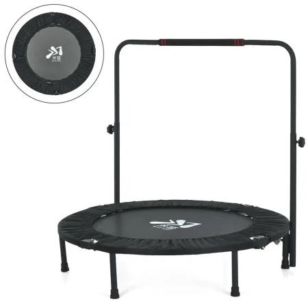 Батут для фитнеса с ручкой Profi Sport 100 см черный MS