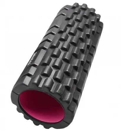 Массажный ролик роллер Power System PS-4050 Fitness Foam Roller чёрный/Pink 33x15 см