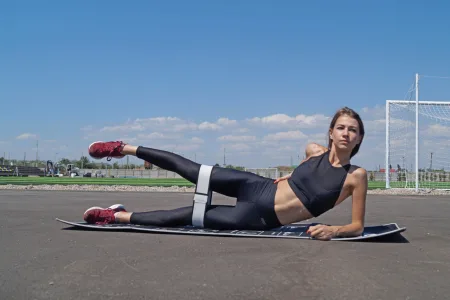 Тканева гумка для фітнесу та спорту PowerPlay 4111 Hip Band S Heavy сіра (d_64cm)