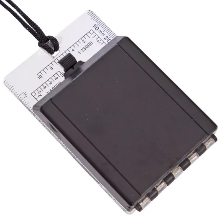 Компас жидкостный планшетный в закрытом корпусе с зеркалом - 100x63 мм