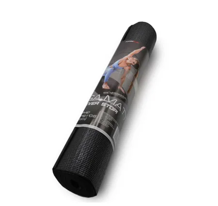 Килимок для йоги та фітнесу PowerPlay 4010 PVC Yoga Mat чорний (173x61x0,6)