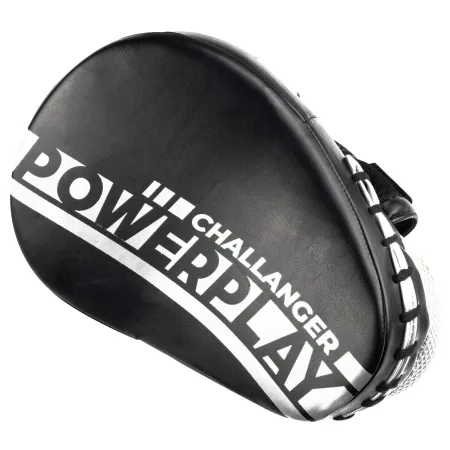 Лапи боксерські PowerPlay 3041 Challanger чорно-біліі PU [пара]
