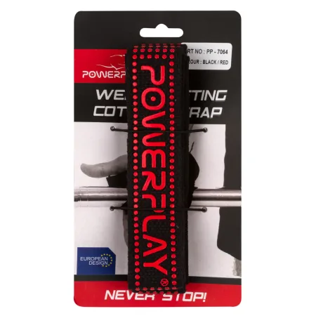 Лямки для тяги PowerPlay 7064 чорно червоні