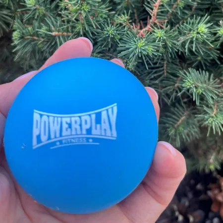Масажний силіконовий м'яч PowerPlay PP-4354 Silicone Lacrosse Ball (6,3см.) Синій