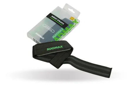 Лямки для тяги MadMax MFA-269 Non slide & slip wrist straps Black