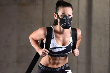 Маска для тренування дихання Phantom Training Mask Black S