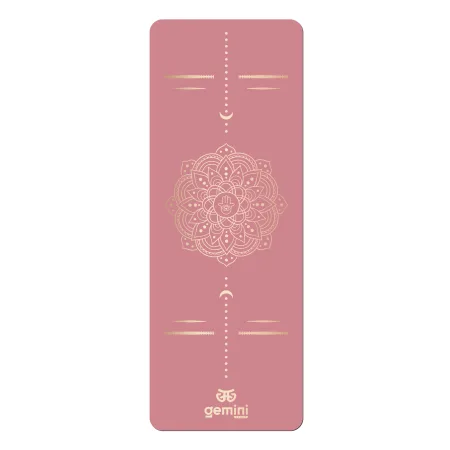 Килимок для йоги каучуковий поліуретан Sport Pro 183 см*68 см*5 мм рожевий