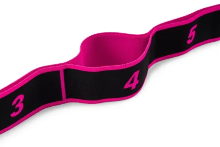Еспандер з петлями для розтяжки PowerPlay PP_4311 Fitness Band Рожева 88*4 см.