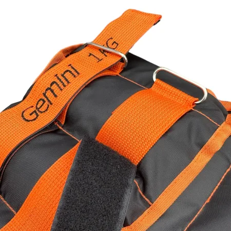 Обтяжувачі-манжети з піском по 3.0 кг - чорно-помаранчевий