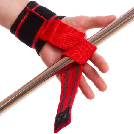 Напульсник силовий з гаком червоний