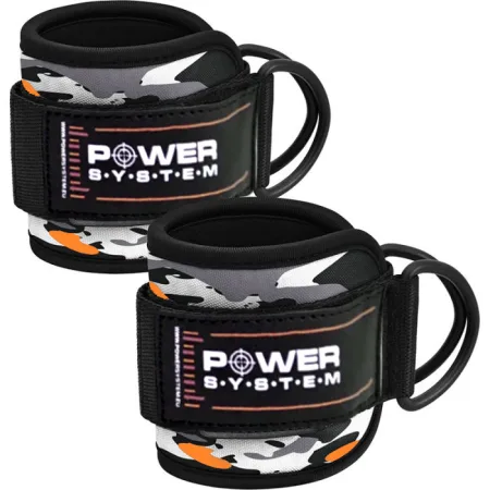 Манжети на щиколотку Power System PS-3470 Ankle Strap Camo Grey/чорний