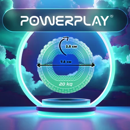 Еспандер кистьовий силіконовий PowerPlay PP-4333 Hand Grip Medium 20 кг. зелений