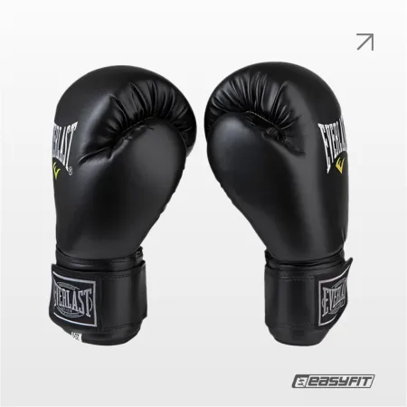 Боксерські рукавички Everlast 16 унцій чорні