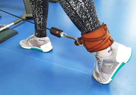 EasyFit F8 Brown Leather Cable Machine Cuff