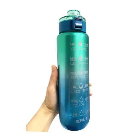 Пляшка для води 900 мл C 76367 зелено-синій
