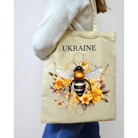 Екошопер BookOpt BK4099 бджілка бежевий