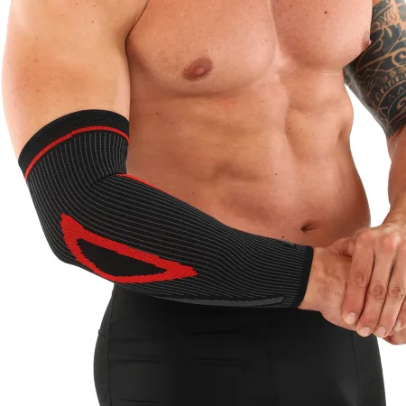 Elastic Elbow Sleeve with Fixing Strap SIBOTE 1 pc - 37.5 cm