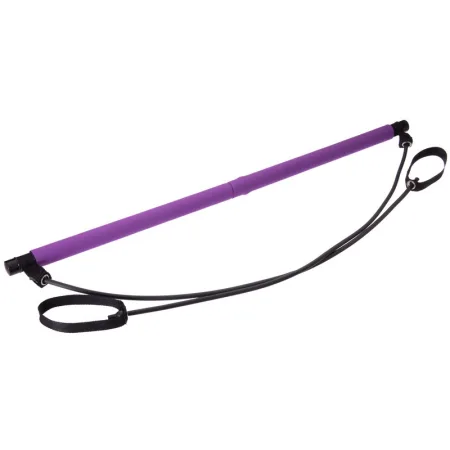 Палиця гімнастична для пілатесу та фітнесу із еспандерами