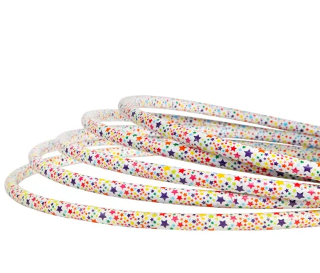 Обруч Bamsic "звездочка" 75 см цельный гимнастический пластиковый