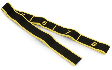 Еспандер з петлями для розтяжки PowerPlay PP_4311 Fitness Band Жовта 88*4 см.