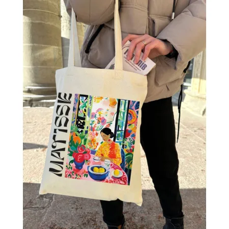 Екощопер BookOpt BK 4110 за мотивами Matisse бежевий