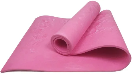 Килимок для йоги та фітнеса EasyFit PER Premium Mat 8 мм рожевий