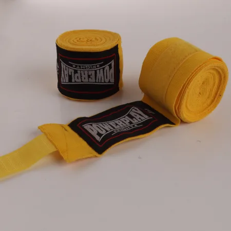 Бинти для боксу PowerPlay 3046 Жовті 4,5 м