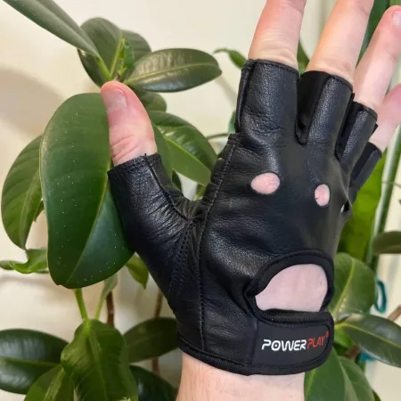 Рукавички для фітнесу PowerPlay 1572 чорні - M