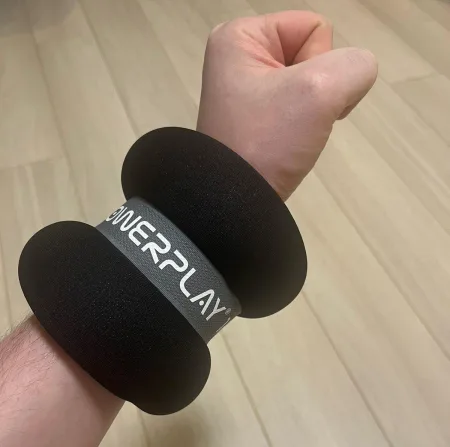 Обважнювачі-манжети для ніг та рук PowerPlay PP-4349 Ankle/Wrist Weights (2шт.*1 кг) (пара) чорні