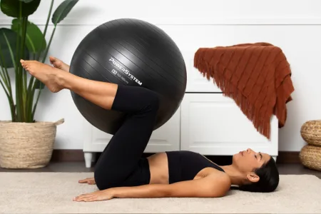 Мяч для фитнеса фитбол Power System PS-4013 Ø75 cm PRO Gymball чёрный