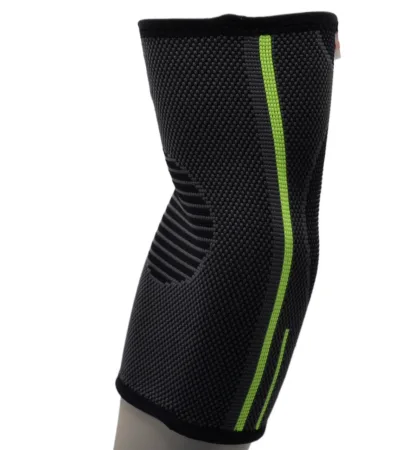 Компресійний налокітник MadMax MFA-283 3D Compressive elbow support Dark grey/Neon green (1шт.) M