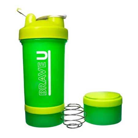 Shaker with containers 3 in 1 - 600 мл світло зелений