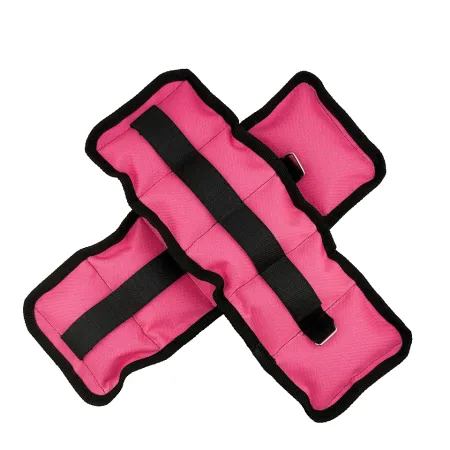 Обтяжувачі-манжети пісок по 0,5 кг чорно-рожевий