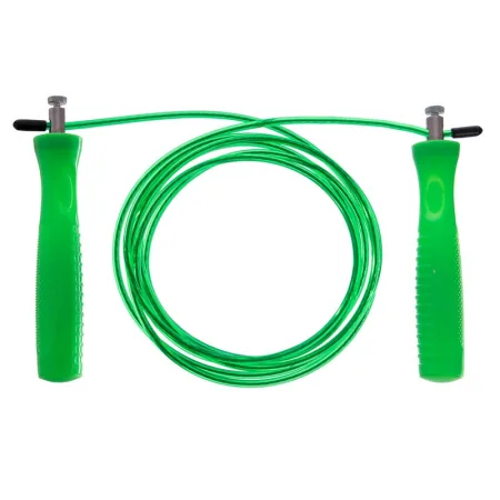 Скакалка швидкісна з підшипниками та сталевим тросом 2,6м Рожевий