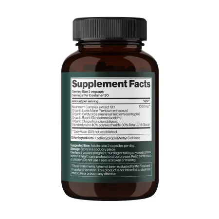 4 Mushroom Complex 1000 mg - 60 caps.