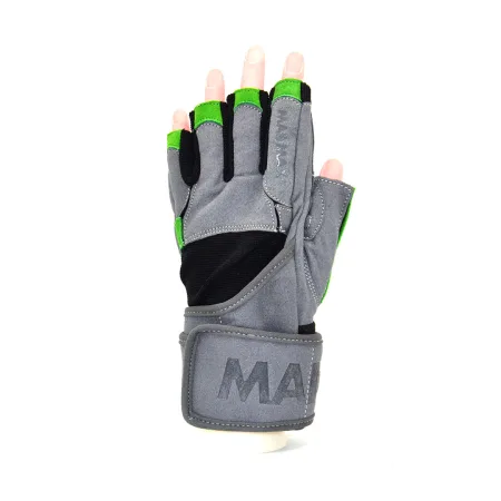 Рукавички для фітнесу MadMax MFG-860 Wild Grey/Green XXL